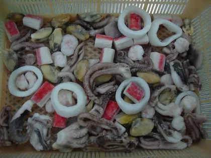Healthy Food Frozen Mixed Seafood 1 Lb Bag