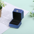 Blue Leather Jewelry Box