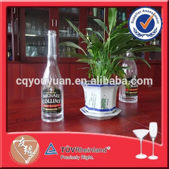 wholesale 375ml glass bottle for distillery plant
1,  vodka glass bottle 
10, scew port round spirits glass bottle 750ml