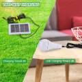 Bulbo solar LED portátil USB recargable