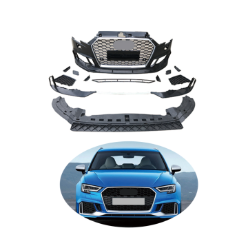 Car Body Kit Front Bumper Honeycomb Radiator Grille - Audi A3 2018 RS3 Style