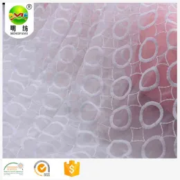 100 polyester voile lace fabric embroidery