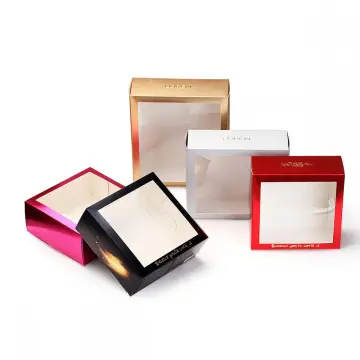 Custom Skincare Packing Tuck Box with Clear Window