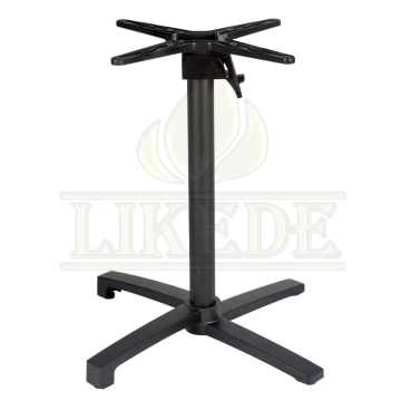 Matt Black Aluminium Metal Outdoor Folding Table Base