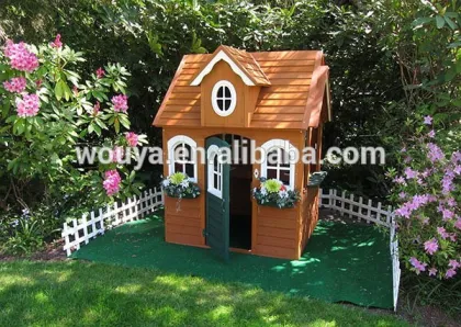 Beautiful painted wood kids playhouses for sale in cheap price
