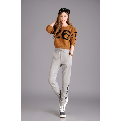 Full length sport trousers women jogger pants