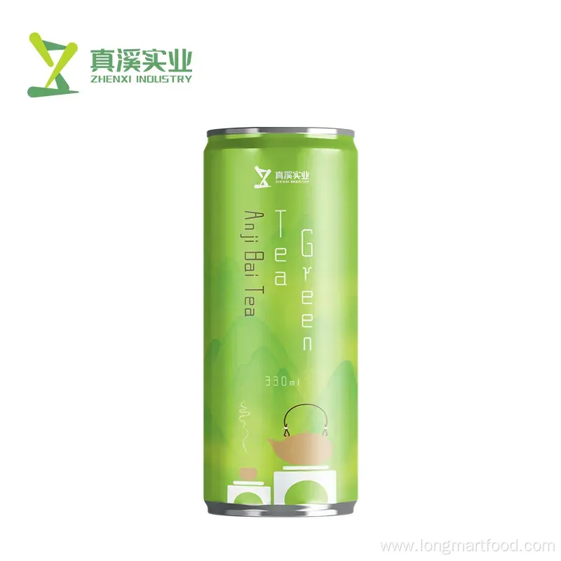 Low Fat 330ml Custom Aluminum Canned Jin Jun Mei Black Tea Drink