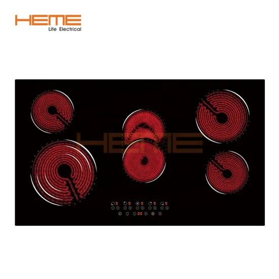 China CB Certified Kitchen Appliances: 5 Zone Ceramic Glass Electric Hob