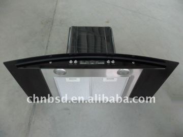 kitchen hood, range hood (900mm, fully black body )