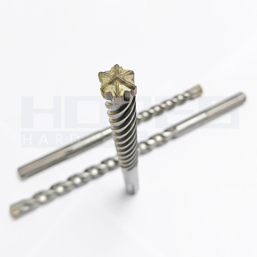 Carbide 6 Cutter Torx Tips SDS Max Shank Drill Bits for Concrete & Stone Drilling (200-600mm)