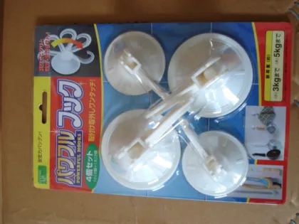 Heavy duty super plastic suction cup hook with lock