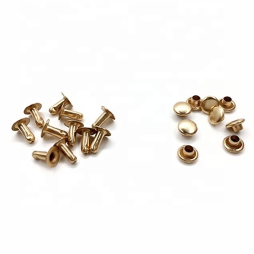 Fabrikpreis Roségold mit 6 mm Metallnieten für Lederbeutel verlegt