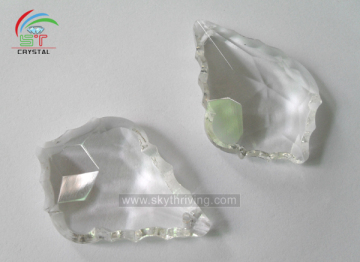 wholesale crystal chandelier parts/ maple sheet crystal beads