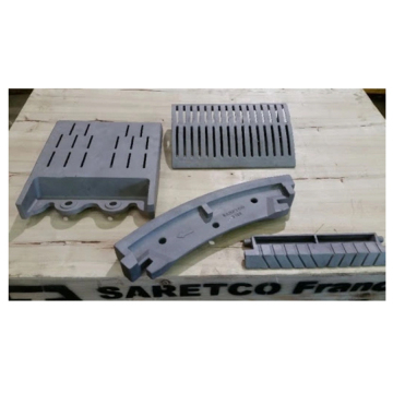 Steel grating screens for sintering