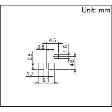 1,9 mm schakelaar voor opbouwmontage