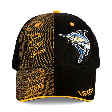 Sunshine Custom High-Frequency Logo Mexican Dolphin Embroidered Curved Brim Baseball Hat