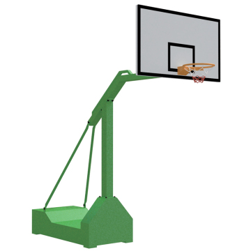 Mobile one-arm concave box basketball hoop stand