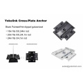 ক্রস প্লেট অ্যাঙ্কর কালো পেইন্টেড/ হট ডিপ গ্যালভানাইজড