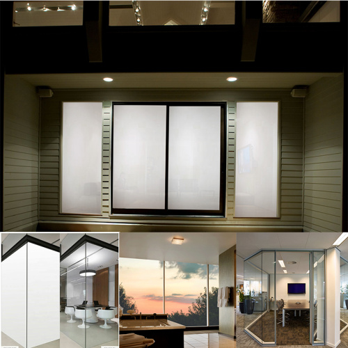Edificio de fachada vidrio templado personalizado claro