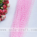 High Quality Pink Color Artificial Pearl String Beaded Garland