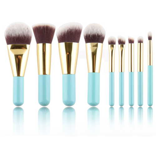 9PC Mini cepillo de maquillaxe de viaxe