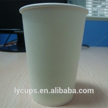disposable take away white plain paper cup for drinking