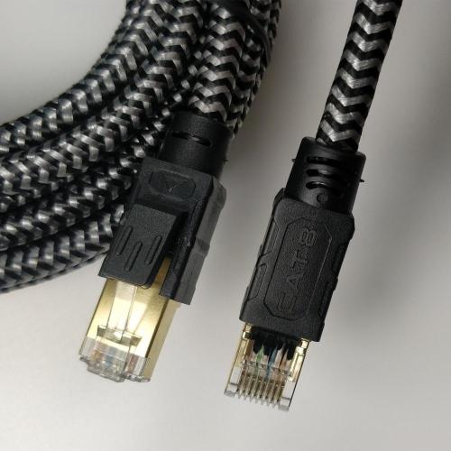 Kingwire Cat 8 Ethernet geflochtenes RJ45 Netzwerkkabel