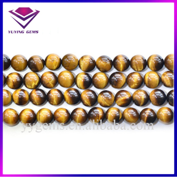 Top Quality 2-20mm Round Ball Shape Natural Yellow Tiger Eye Beads Jewelry Gemstone