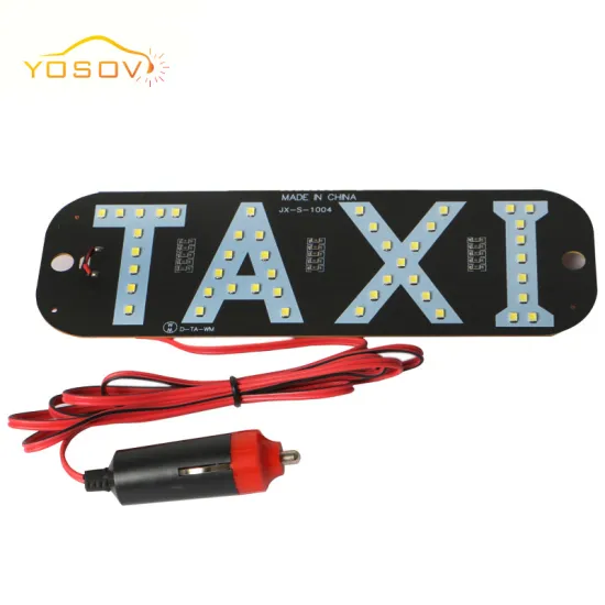 Yosovlamp Car Modification: LED Decorative Lights with Illuminated Taxi License Plate