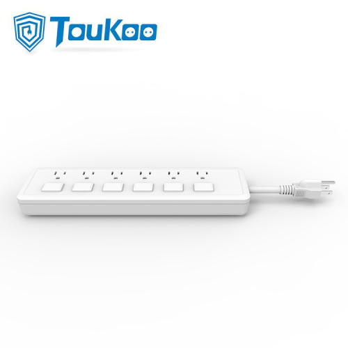 Power strip with individual switches 6 outlet