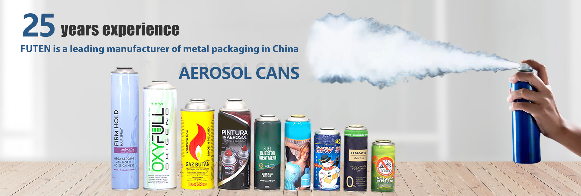 aerosol tin can