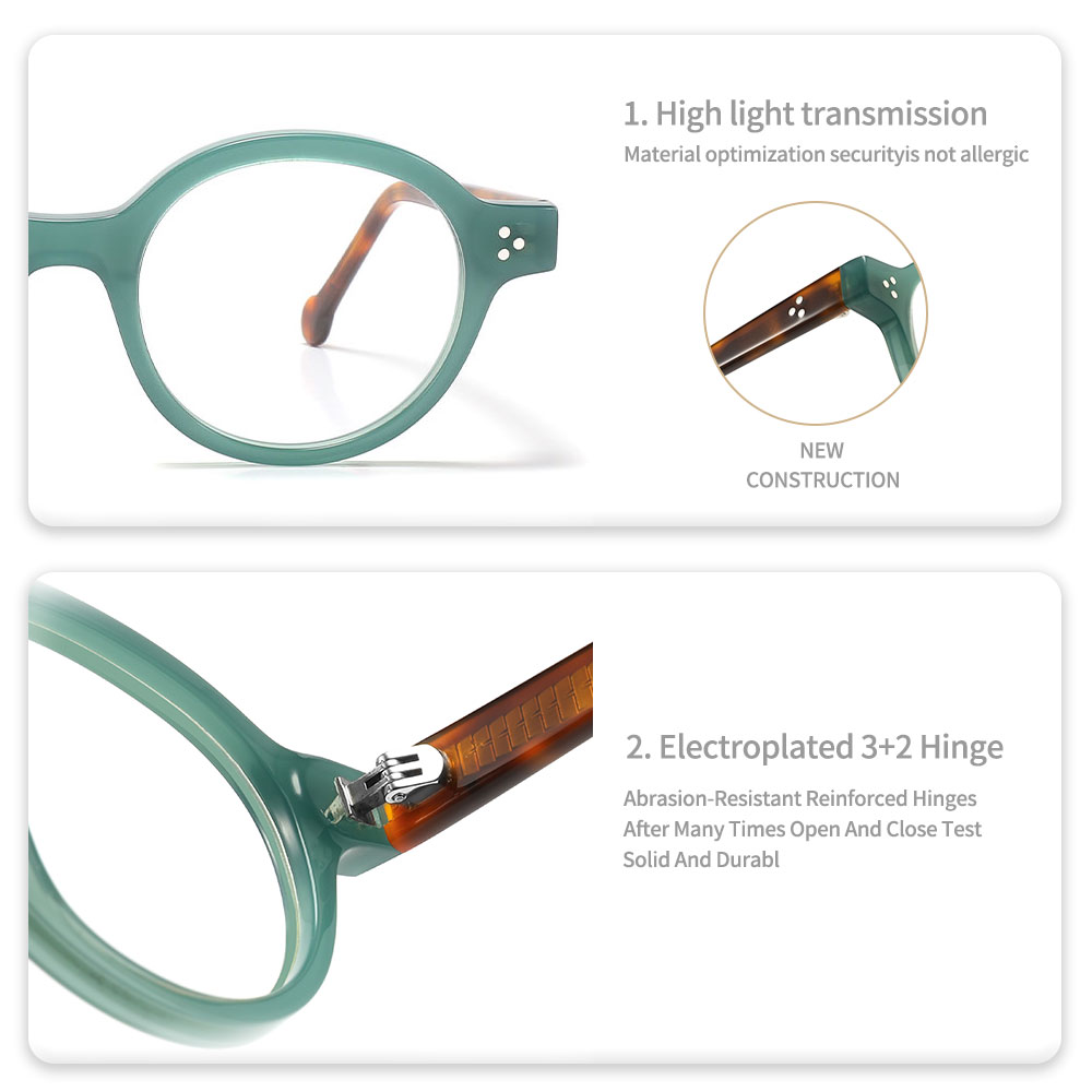 Vintage Round Acetate Optical Frame