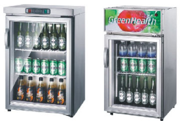 Single door bar bottle cooler, S/S finish