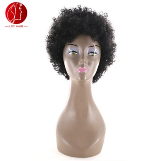 Wholesale Cheap Short Natural Afro Curly Virgin Human Hair Wigs For Black Women