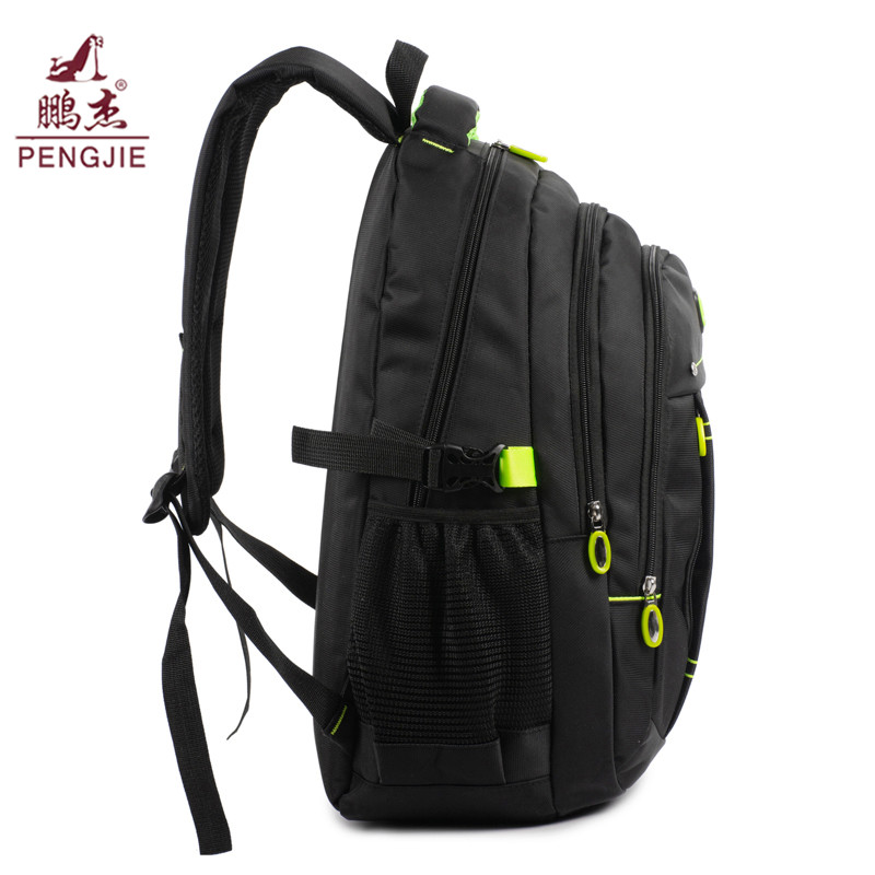 Nylon outdoor backpack with strings