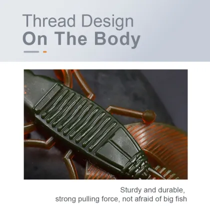 8cm Rockfish Ocean Rock Bait Soft Worm Fishing Lure