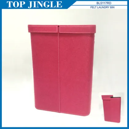 Attractive Foldable Leather Laundry Bin