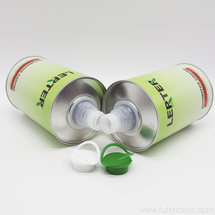 1L Round Metal Tin Can for Automotive Coating
