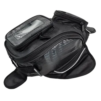 Magnetic Motorcycle Tank Bag with GPS Window and Larger Storage