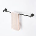 Single Towel Bar Black Finish Wall Mounted
