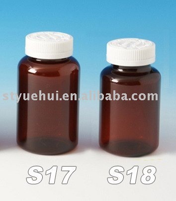 300ml PET amber color bottle