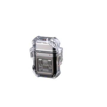 Hot Sale Factory Direct Black Transparent Double Arc Outdoor Camping Type-C USB Lighter