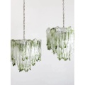 Nouveau design Lobby Glass LED Chandelier Pendant Lampe