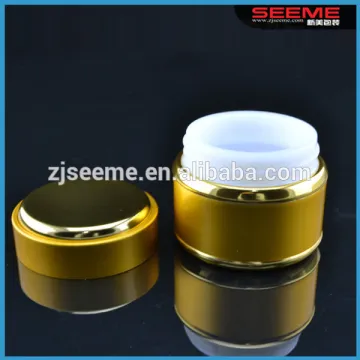 Beauty foundation double plastic cream jars for makeup