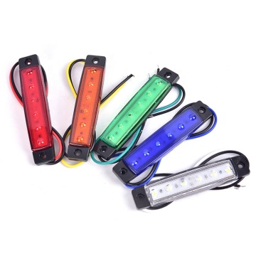 LED 12V/24V Side Marker Indicator Light for Cars, Buses, Trucks, and Trailers