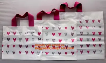 custom Soft loop bag handle plastic bag,plastic handle bag,handle plastic bag, soft loop handle bags, shopping bags, gift hand b