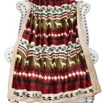 Super Soft Fleece Plush Sofa Blanket Comfy Cozy Fluffy Warm Christmas Theme Throws Blanket
