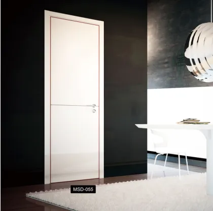 Smart Lock Interior Wooden Door - PHINO Simple Painted Wood Designs