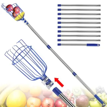 Telescopic Fruit Picker Pole for Apples and Avocados