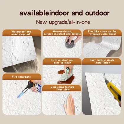 Black Flexible Stone Sheets for Exterior Wall Cladding